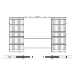 ARMAZON PUERTA CORREDERA GOLD BASE PLADUR (DOS HOJAS)