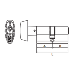 CILINDRO DE SEGURIDAD BOTON T60