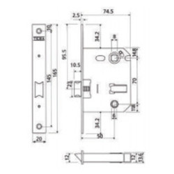 PICAPORTE UNIFICADO 134U