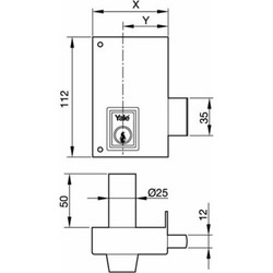 CERRADURA DE SOBREPONER 56B