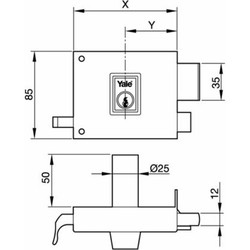 CERRADURA DE SOBREPONER 125